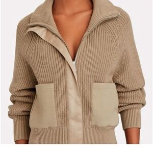 Varley Delfern jacket in warm caramel